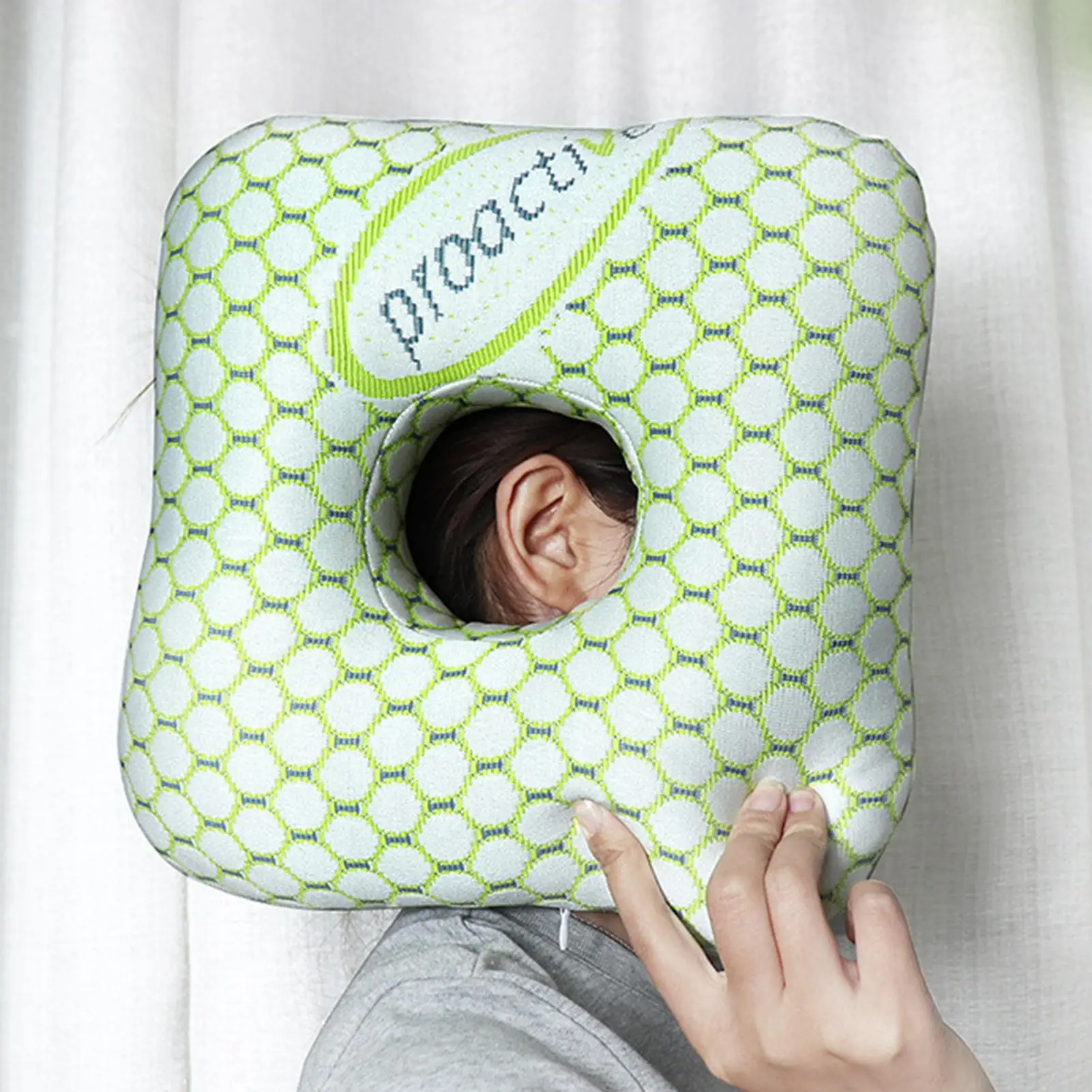 Almohada para Piercing en la oreja, alivio del dolor en la oreja para personas mayores, almohadas de Donut, Protector de almohada, soporte para la cabeza y el cuello, cojín para dormir