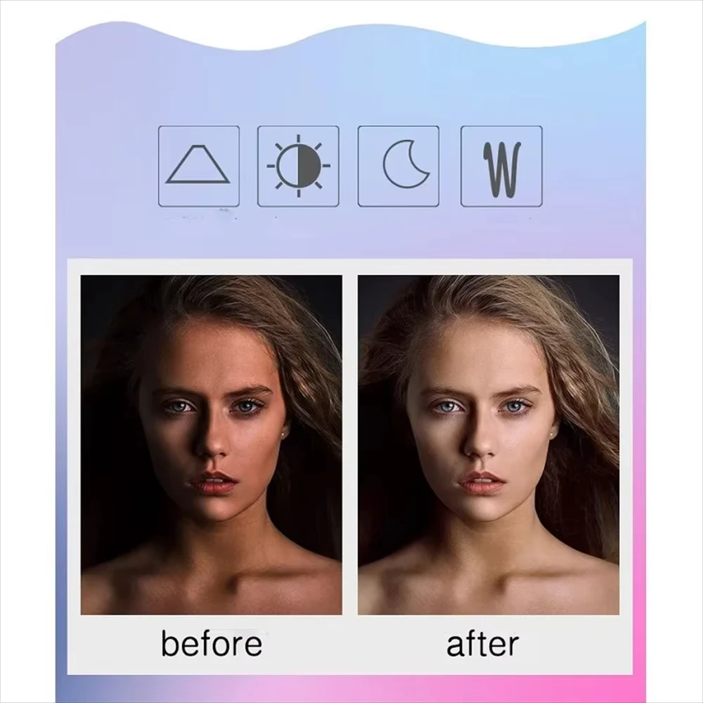 Portable LED Lamp Phone Live Video Beauty Light Universal Mobile Phone Selfie Fill Light USB Charge Photography Clip Ring Light