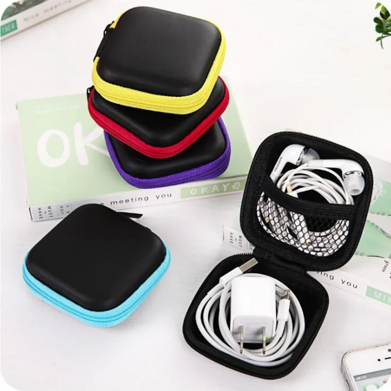 Digital Storage Bag Mobile Phone Data Cable Charger Fingertips Package Cable Portable Zipper Bag Mini Zip Lock Organizer Case