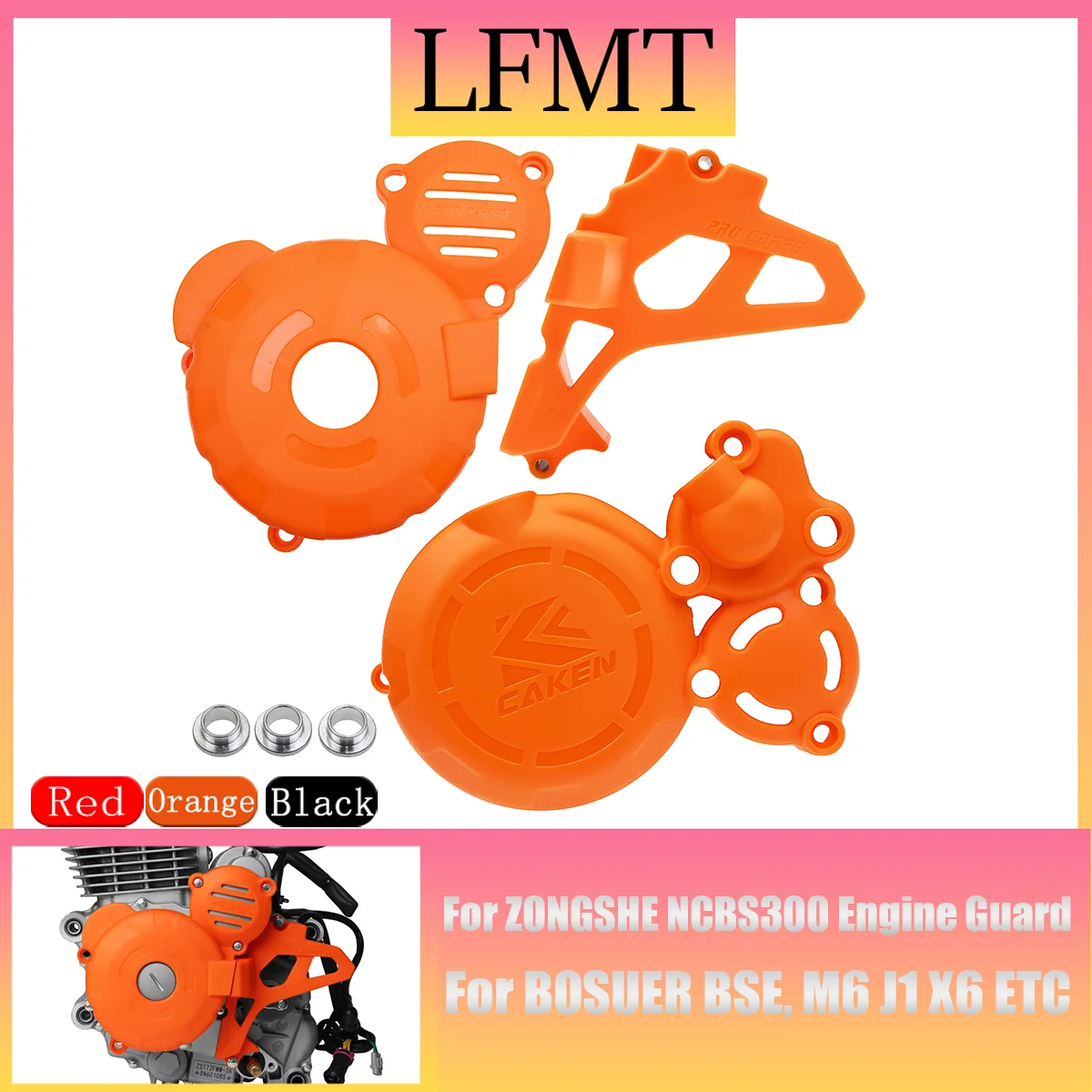 

Motorcycle conversion accessories Magnetic Motor Clutch Magnetic sprocket guard for Boser BSE M6 J1 X6 Zongsheng 300cc CBS300