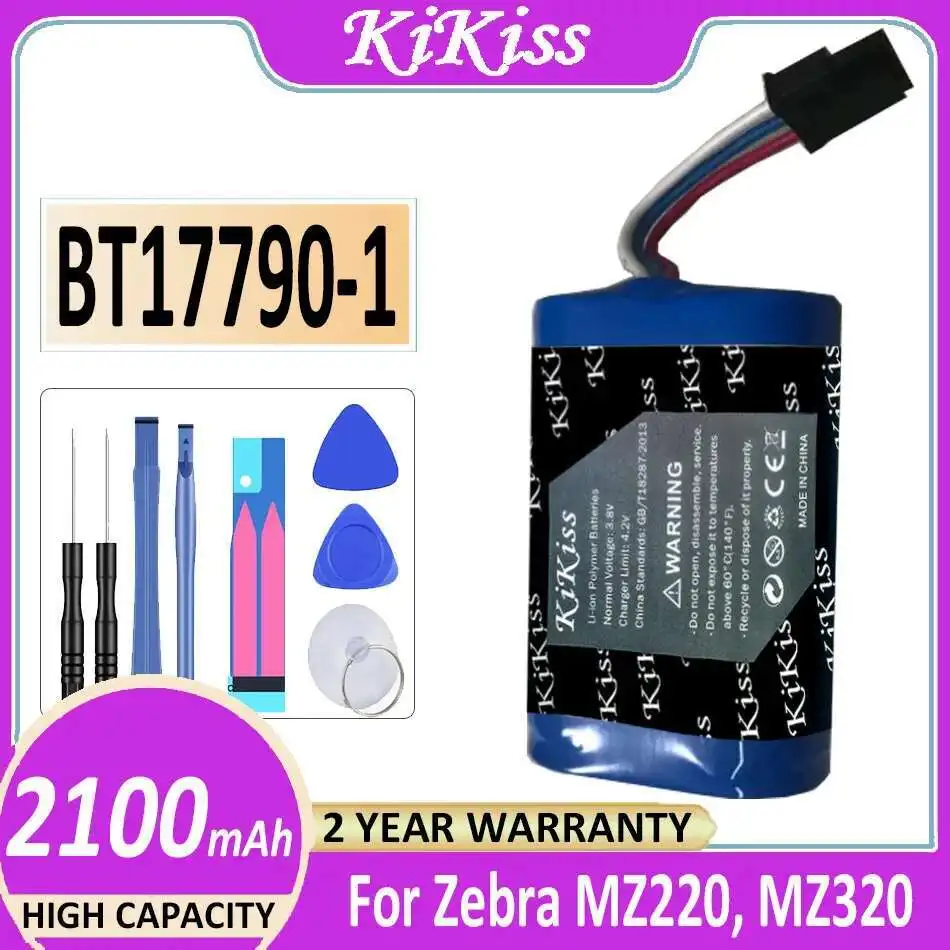 

Printer Battery For Zebra MZ220, MZ320 BT17790-1 BT17790-2 MZ220 High Capacity 2100mAh Fast Charging
