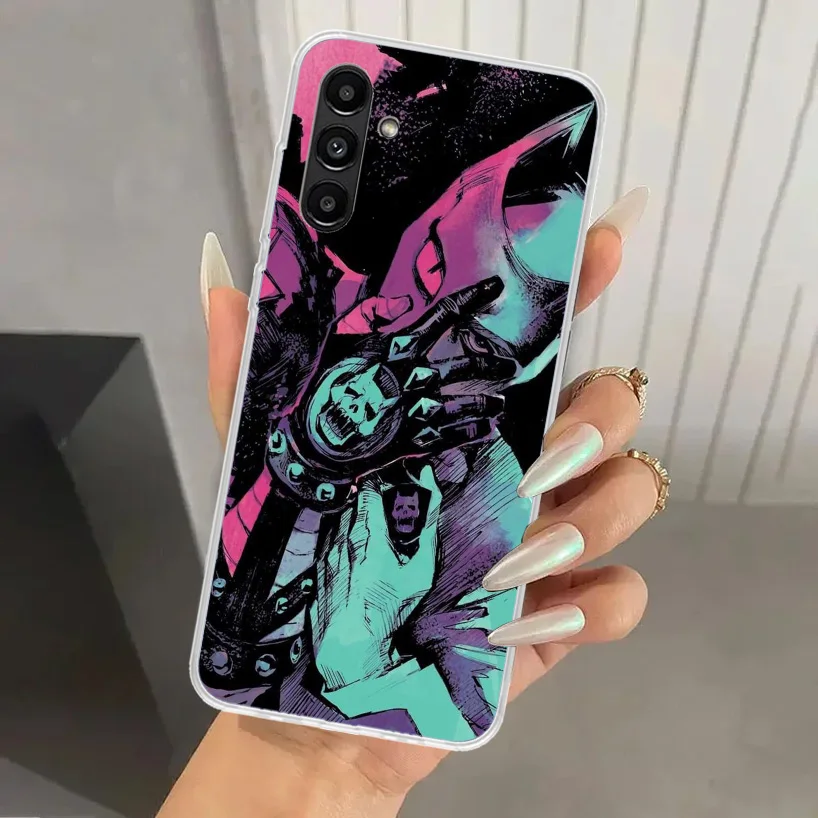 JoJo Adventure Killer Queen Phone Case for Samsung Galaxy A15 A25 A35 A55 A14 A24 A34 A13 A53 A12 A52S A23 A33 A24 A34 A03S A04S