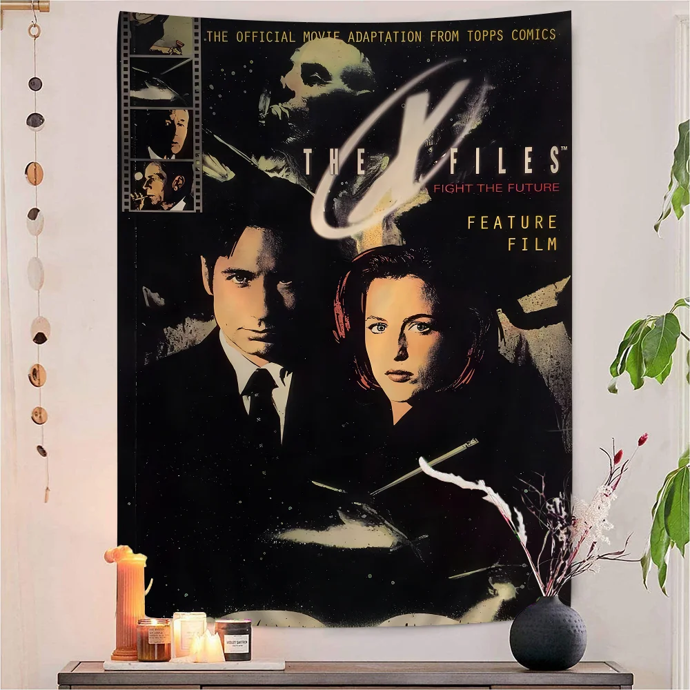 

Horror Movie X-Files Posters Aesthetics Hanging Bohemian Tapestry For Living Room Home Dorm Decor Japanese Tapestry