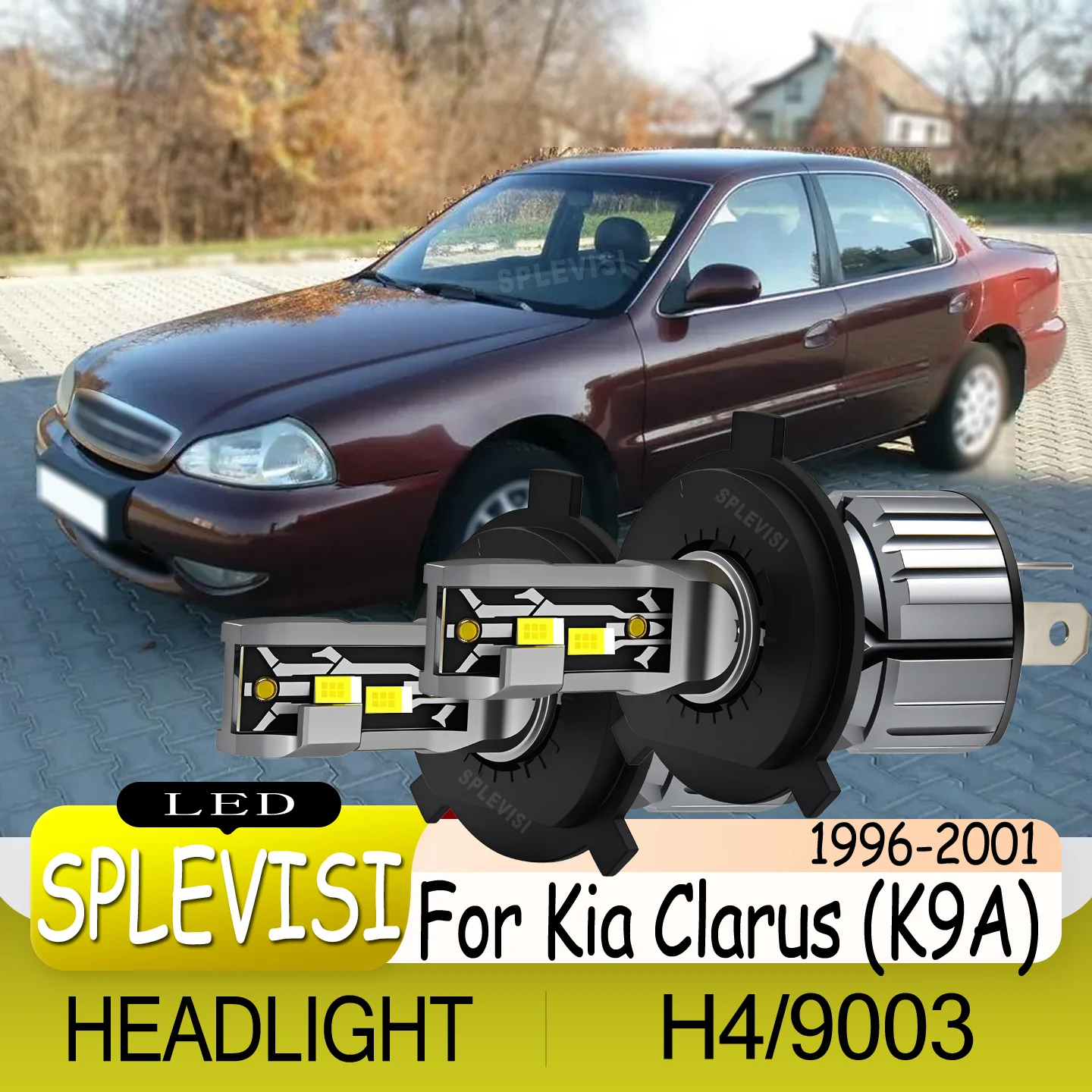 

Plug-and-Play No Modification Needed 3-Year Warranty waterproof LED Headlight For Kia Clarus (K9A) 2001 2000 1999 1998 1997 1996
