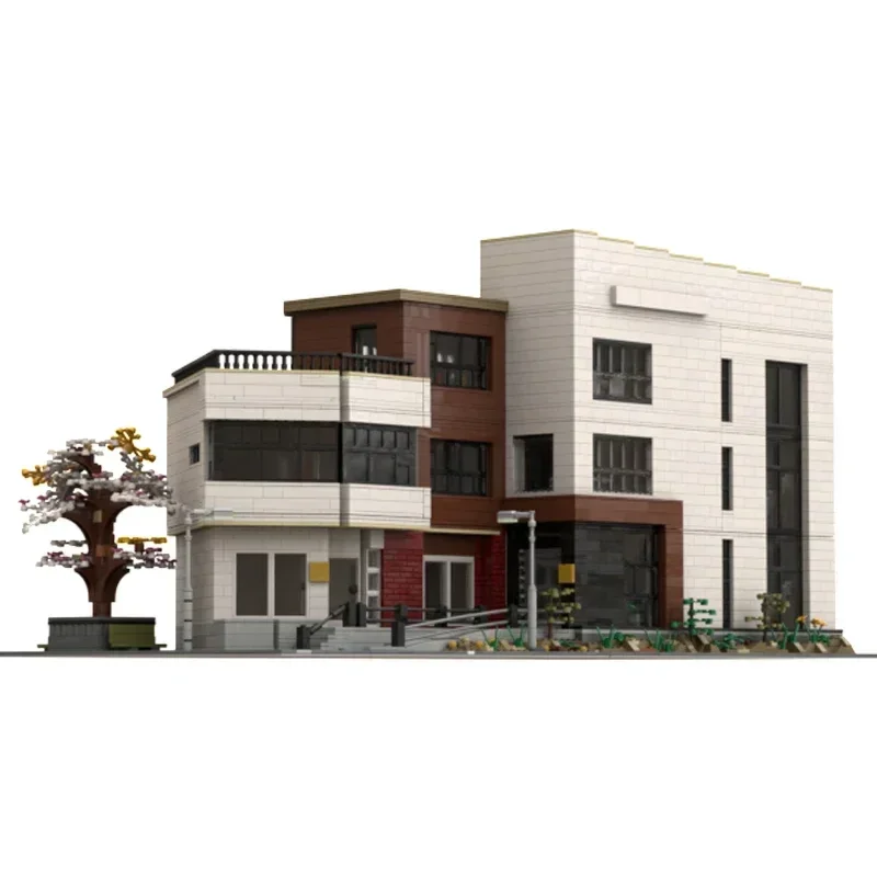 Street View Model Moc Building Bricks Ulsan Cultural Center Technology Modular Blocks Gifts Christmas Toys DIY Sets Assembly