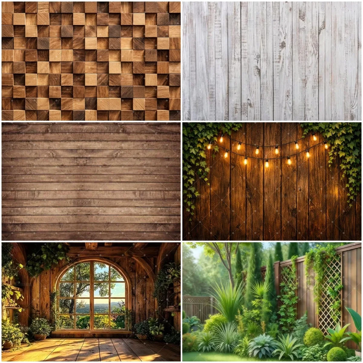 

Wood Theme Backdrop Board Flower Butterfly Wedding Birthday Party Decoration Wedding Bridal Shower Baby Background Photo Studio