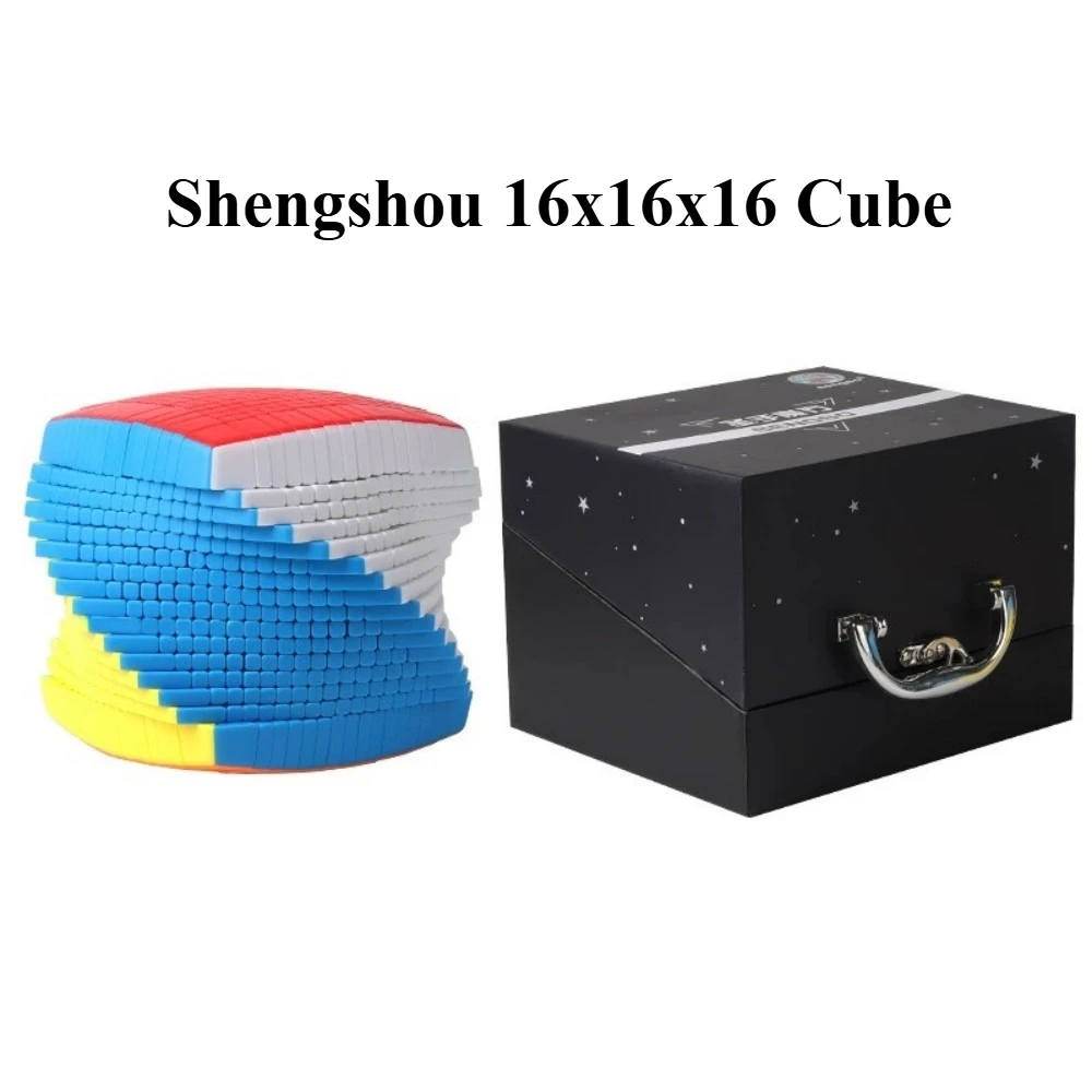 SengSo 16X16 Kubus Shengshou 16X16X16 Kubus Ajaib Puzzle Kubus Kecepatan Kubus Kecepatan Ajaib Puzzle Tanpa Stiker Mainan Anak-anak Mainan Fidget