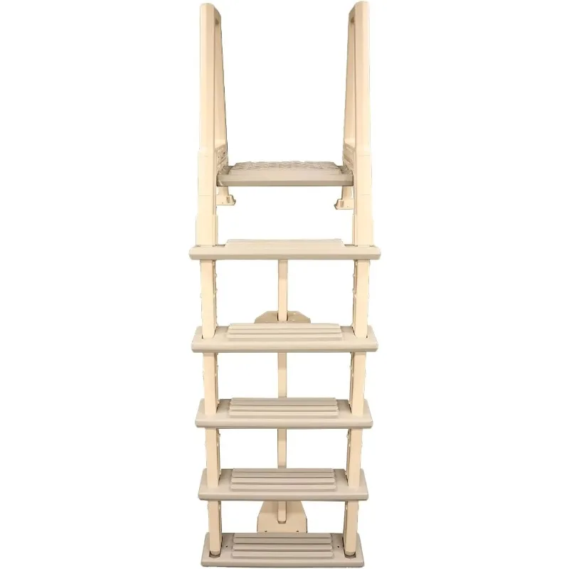 [XMSJ-Stock limitato, acquisto ora! ]6000X Scaletta da nuoto per piscina fuori terra per carichi pesanti per ponti regolabile da 42 pollici a 56 pollici ALTA