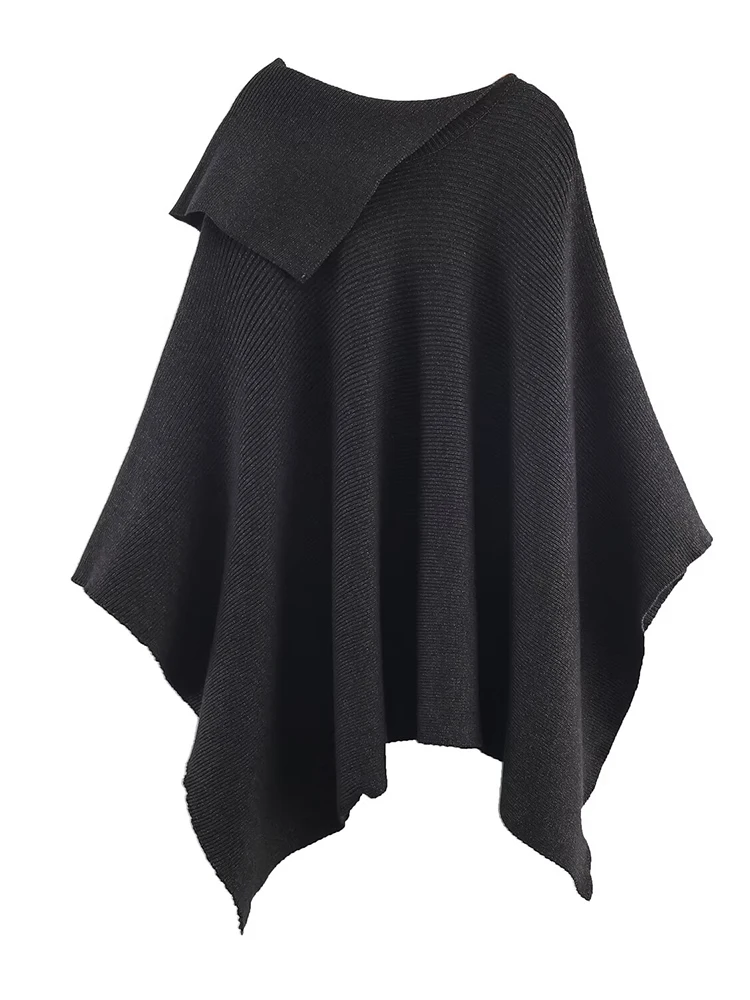 

Women Cape Jacket 2025 Autumn New Fashion Bat Costume Loose Leisure Poncho Coat Elegant Hight Street Women Cloak ﻿