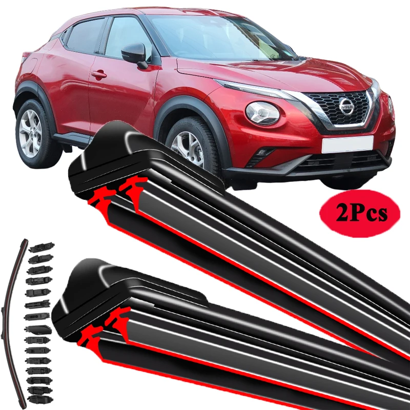 

For Nissan Juke F15 F16 2010-2024 Car Windshield Wiper Blade Front Windscreen Brushes Washer Accessories Window Cleaning Parts