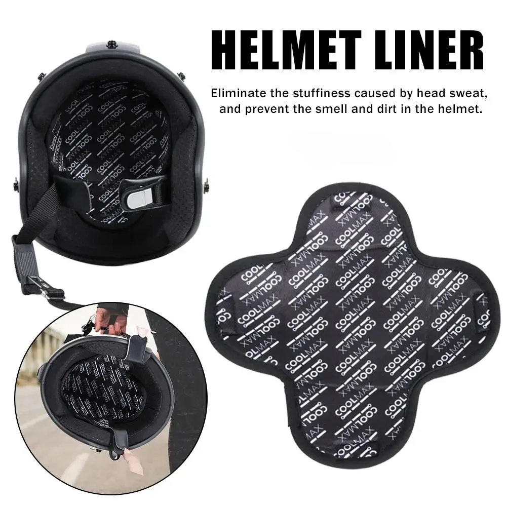 Breathable Motorcycle Helmet Liner and Hood Pad for Quick Drying and Sweat Absorption The Helmet Liner Is Removable and Washable