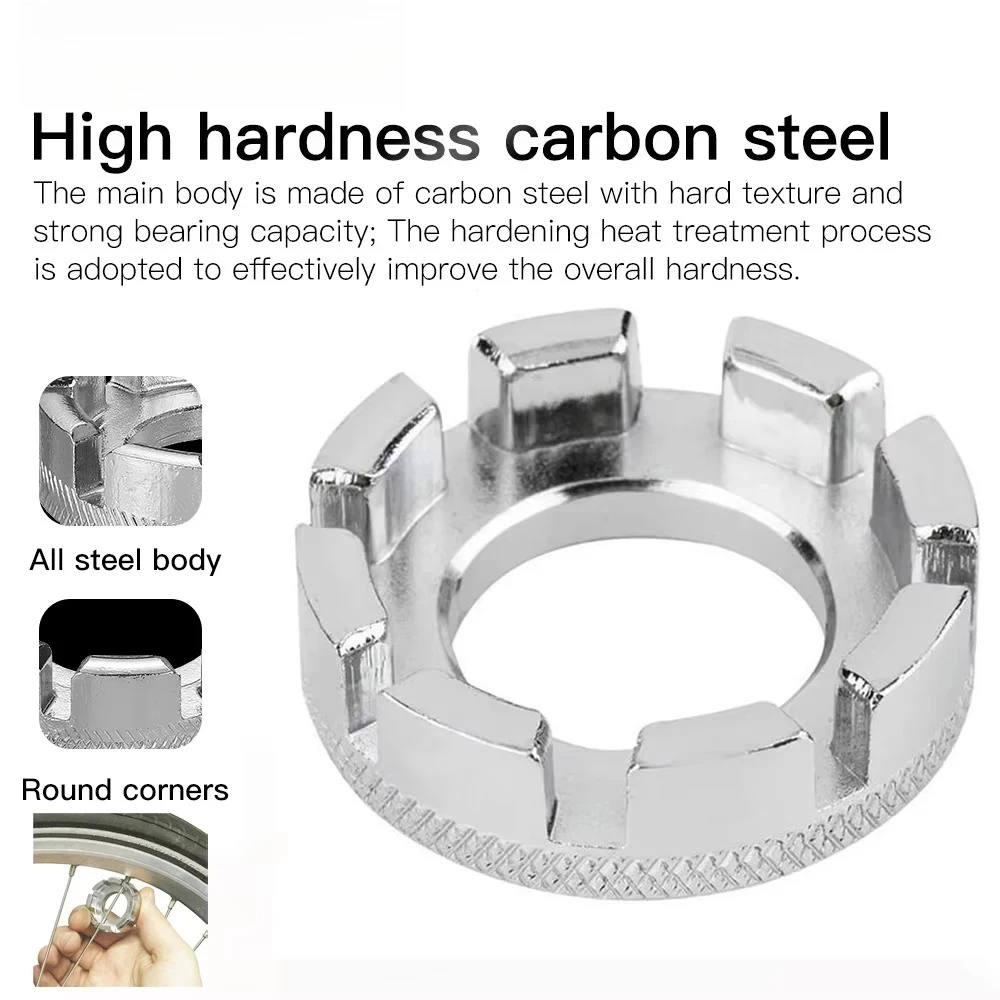 Bicycle Spoke Wrench Tool Mountain Bike Demolition Axis Repair Tools Steel Wire Adjustment Chrome Plated Spanner Wrench Tools