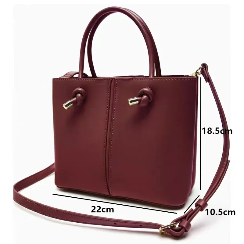 New Square Bags Fashion Women\'s Small Niche Design Bucket Bag Shoulder Bags Retro Commuter Leisure Female Crossbody Bags Handbag