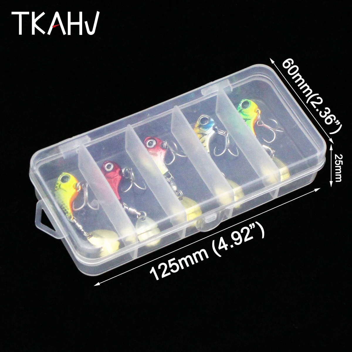 TKAHV 5 PCs/kit 7g Spoon Fishing Lure Metal VIB Sequin Vibration Spinner Hard Bait Jig Wobblers Bass Artificial Trout Swimbait