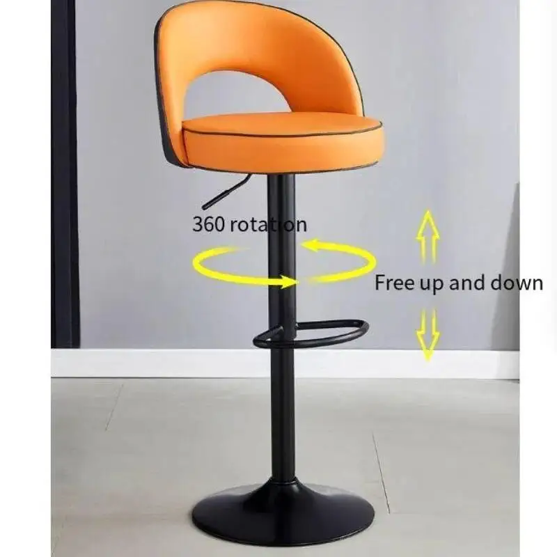 Muebles de salón, sillas de Bar, Cocina de lujo Sgabello Cucina Alto, sillas giratorias de Cocina, Taburete giratorio ajustable, Cocina Alto