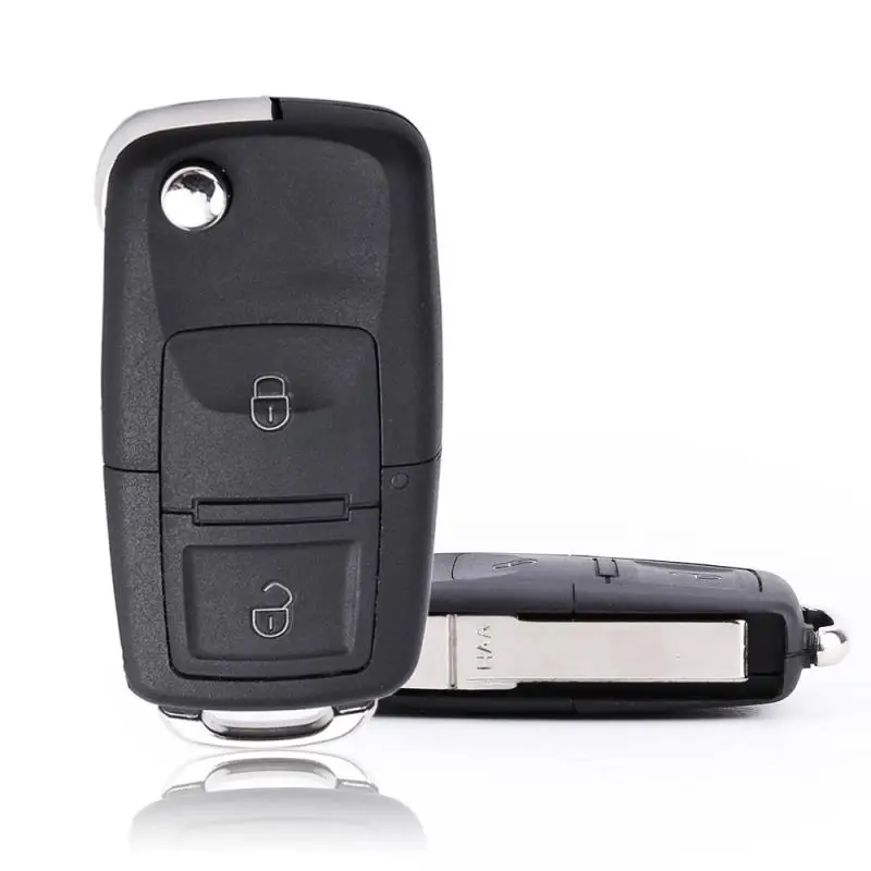 2 Buttons Remote Flip Folding Car Key Shell for MK4 Bora Golf 4 5 6 Passat Bora Touran