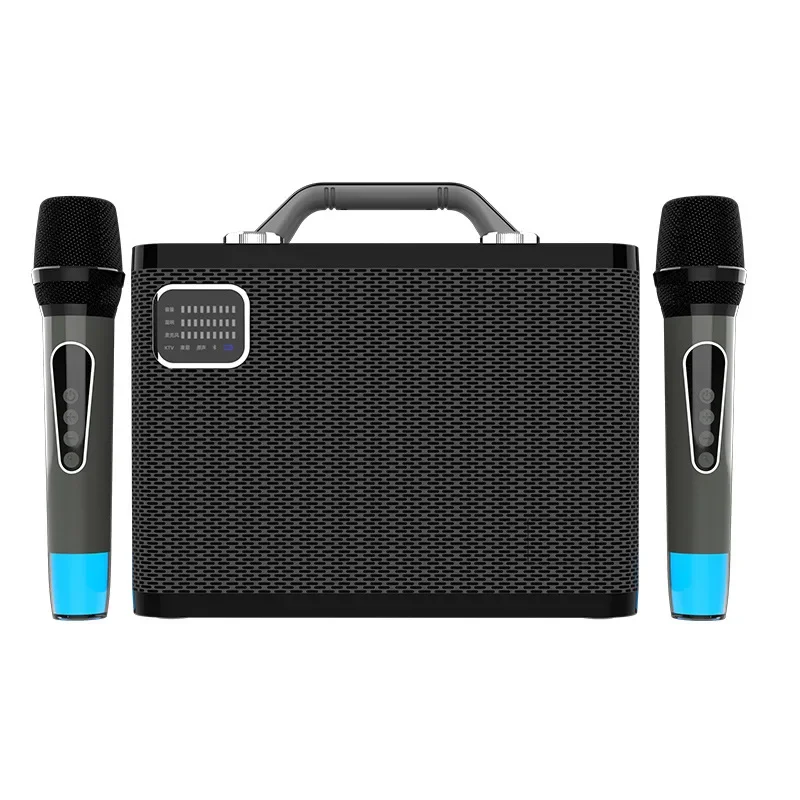 Hot K86 Wireless RGB LED Lighting Karaoke Machine With Subwoofer Battery Powered Small Home KTV Speaker For Parties Female Gifts