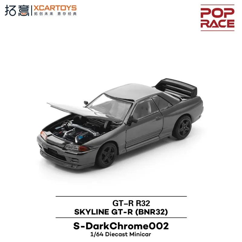 

Предпродажа Xcartoys x POP RACE 1:64 SKYLINE GTR R32 BNR32 Коллекция литых моделей автомобилей Миниатюрная коллекция