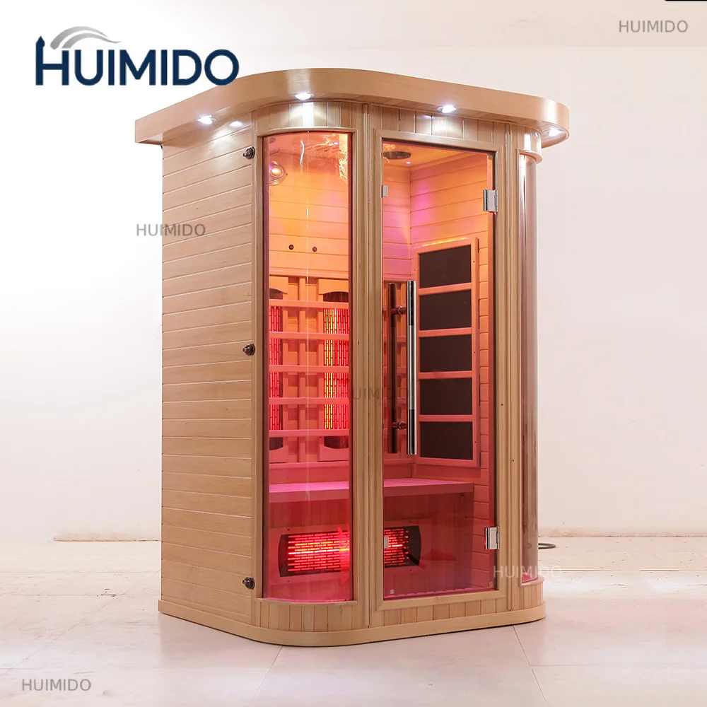 Hot sale home small wood dry sauna room soft full specification trum heater 2 people far infrared sauna