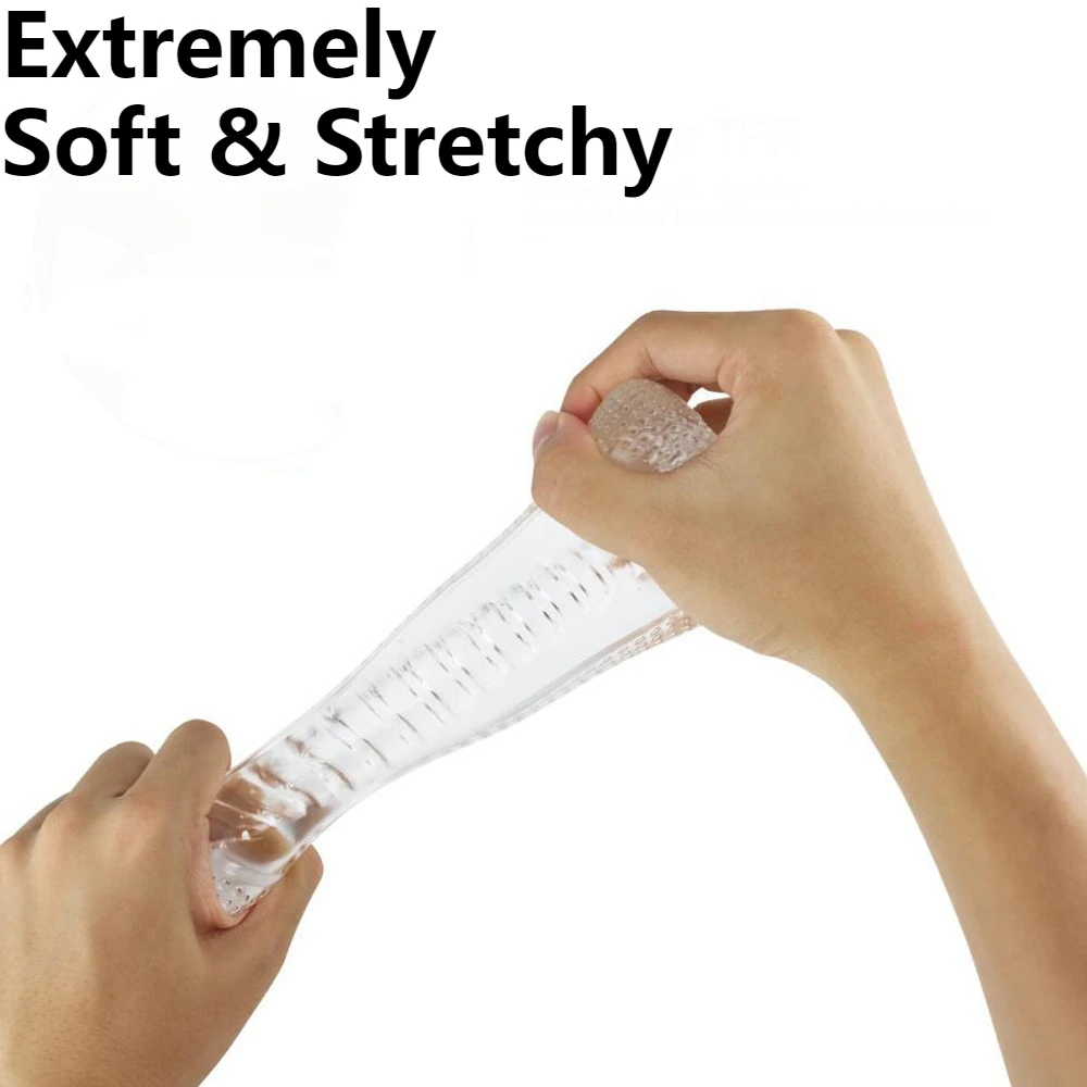 For Men 18 Plus Male Masturbator Realistic Vagina Real Pussy Penis Enlargement Exerciser Erotic Transparent Vaginal Sex Toy New - view 4