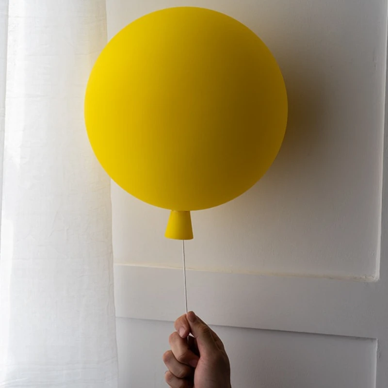 Italian Designer Wall Lamps Colorful Balloons LED Wall Sconces Children’s Room Bedroom Bedside Atmosphere Decoration Wall Lights