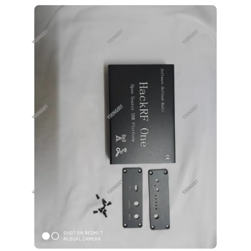 SDR Enclosure Cover Black Aluminum Case Shell Protective Metal Housing for Electronic Components
