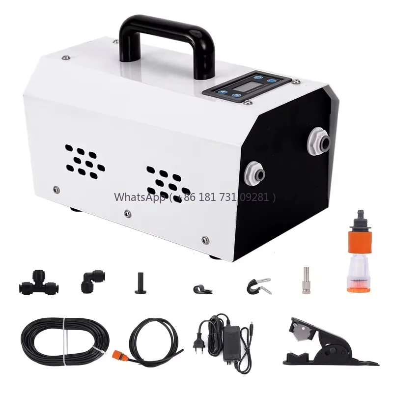 1.6L/Min Outdoor Cooling Misting System Low Pressure Fogging Humidifier Spray Nozzle Pump
