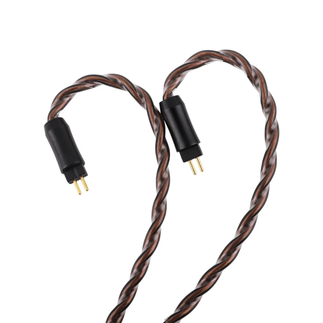 كابل Kiwi Ears Terras 4N OCC Audiophile مع موصلات 3.5 مم و4.4 مم قابلة للتبديل وبناء مرن ومتين