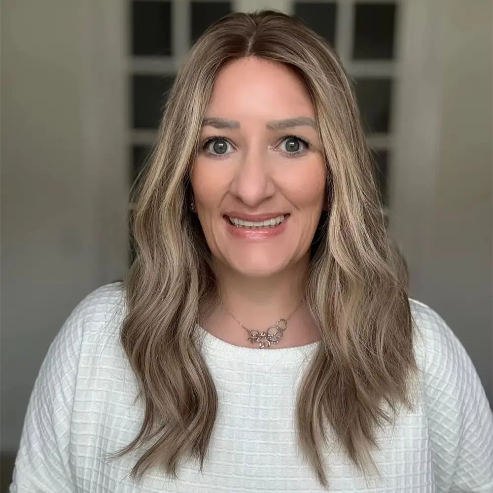 

Ash Brown Wavy Highlight Synthetic Lace Front Short Bob Wigs 13x4 Colored Natural Wave Dark Roots Blonde Wig For Women Daily Use