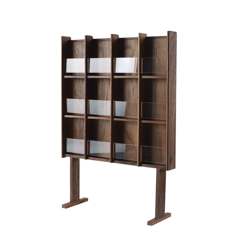 

AM-1/6 Scale Miniature Bookrack Newspaper Stand Furniture for Barbies,Blyth,BJD Accessories,B