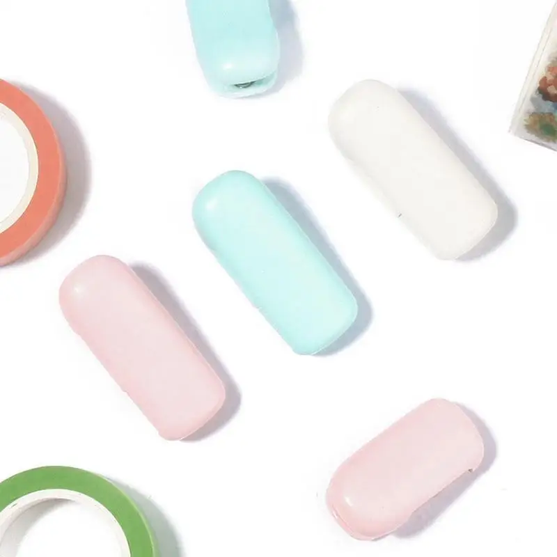 เดสก์ท็อปเครื่องจ่ายเทปสติกเกอร์ Disp Dispenser สแตนเลสฟันเลื่อย Quick ห่อมือ Tearable เทปตัดคลิปฐานที่มั่นคง