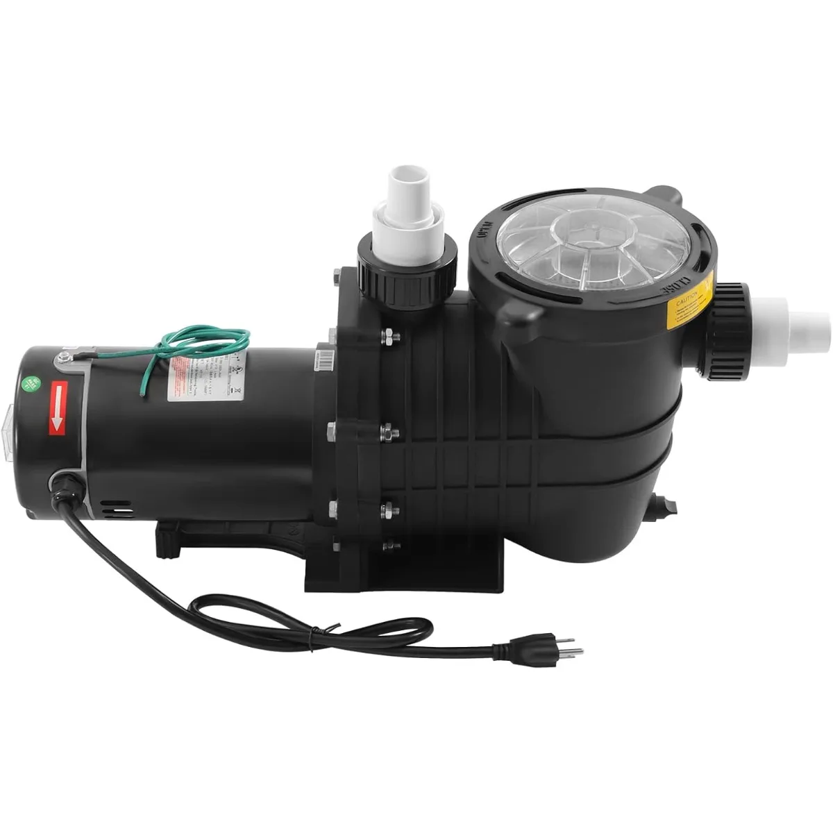 

1.5 HP Pool Pump,108 gal/Min Powerful Self Priming Dual Voltage in Swimming Pool,Inner Coupling: 1/2in ,Outer Coupling 1/4in NPT