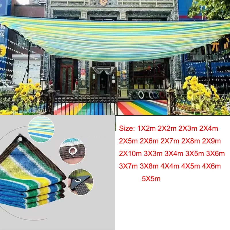 12PIN 3 color Sunshade Net Shading 90% Plant Greenhouse Cover Mesh Fence Privacy Screen Garden Sun Shed Outdoor Anti-UV﻿