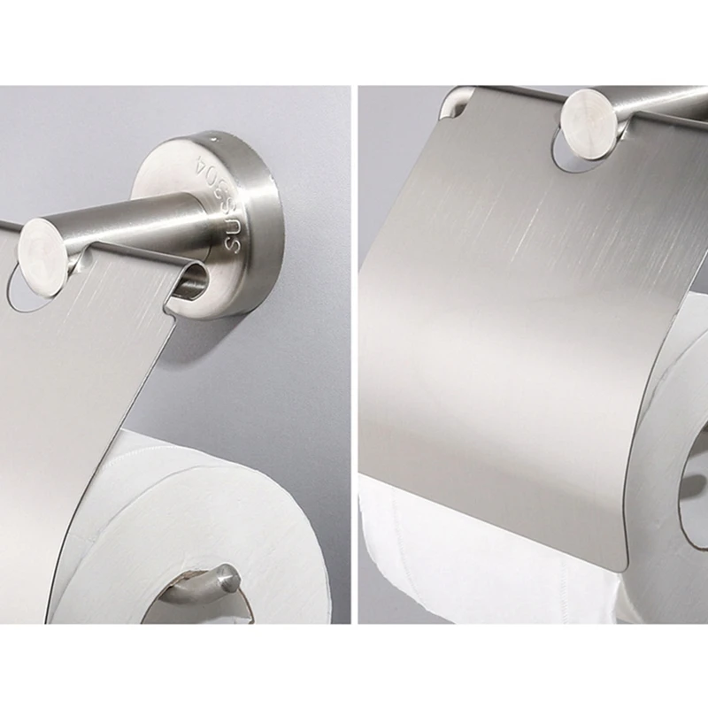 Bathroom Roll Holder Wall Mounted Toilet Paper Holder Stainless Steel Tissue Holder For Bathroom