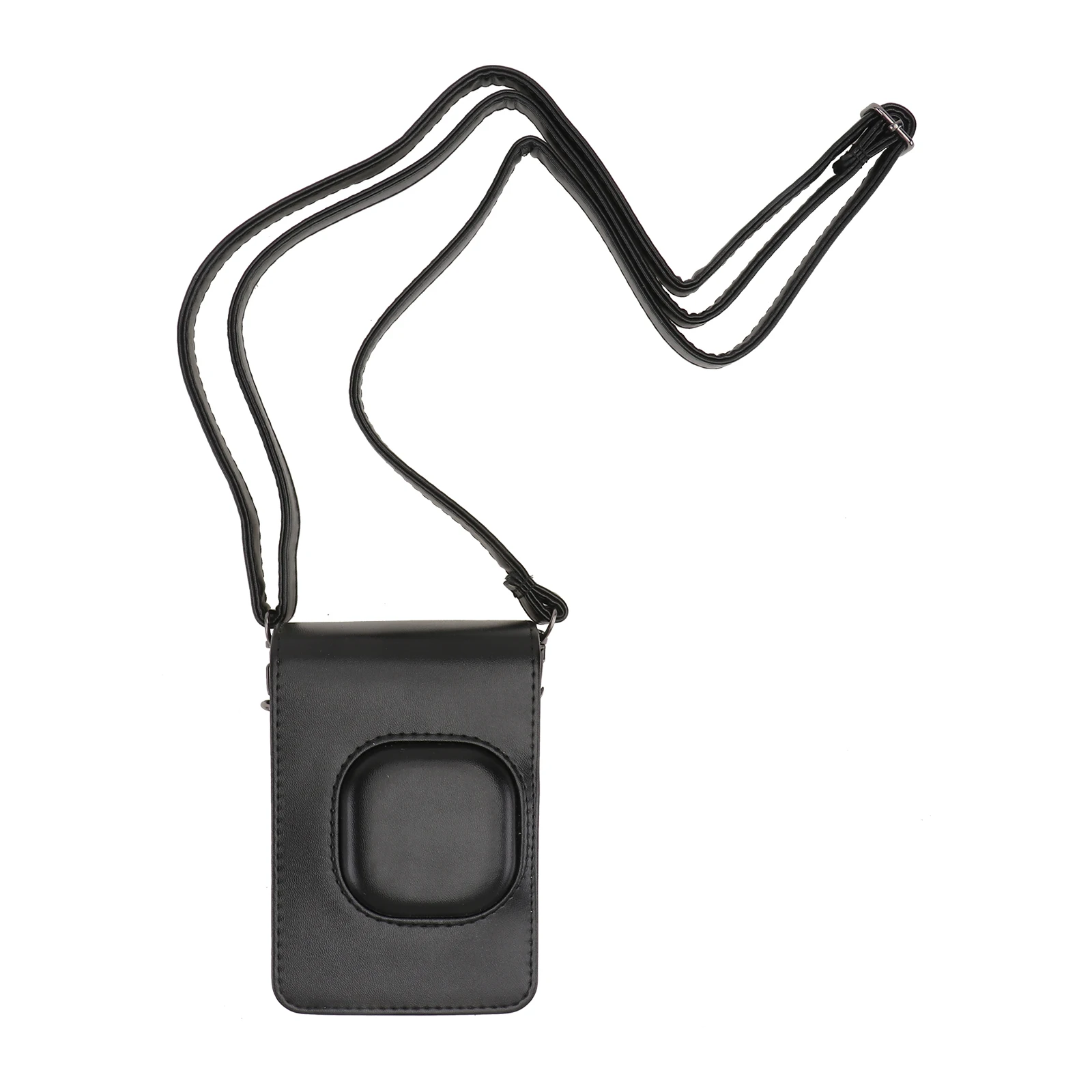 

Pu Case Bag With Adjustable Strap Invisible Magnetic Lock Compatible With Mini Liplay Portable Camera Protective Cover