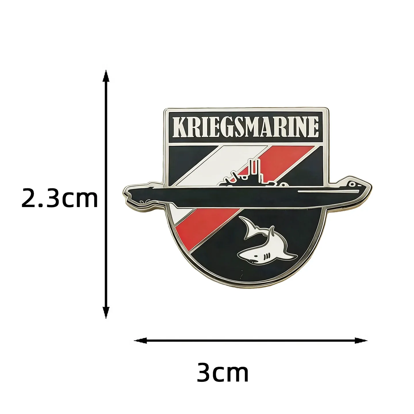 Deutsche U-Boot-Embleme Emaille-Pin-Set Kriegsmarine Militärabzeichen-Kollektion Historisches Erinnerungsstück Geschenk für Fans