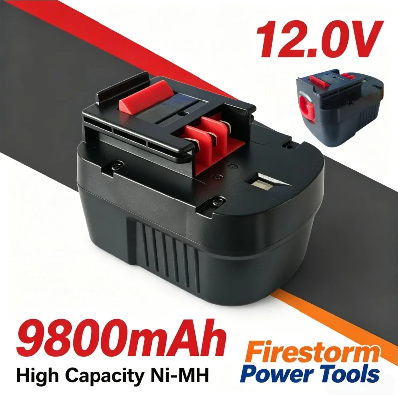 Replacement Ni-MH Battery 12.0V 9800mAh for Firestorm BDG1200K BDBN1202 BDG14SF-2