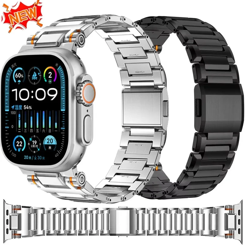 

Металлическая магнитная застежка Ремешок для Apple Watch Band 49 мм 46 мм 45 мм 44 мм Браслет из нержавеющей стали iWatch Series Ultra 10 9 8 7 6 SE