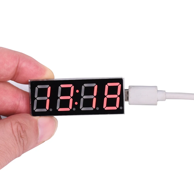 Kit de module d\'horloge électronique à tube numérique LED, synchronisation automatique, USB, 5V, réseau, WiFi, fierté, auto-éclairage