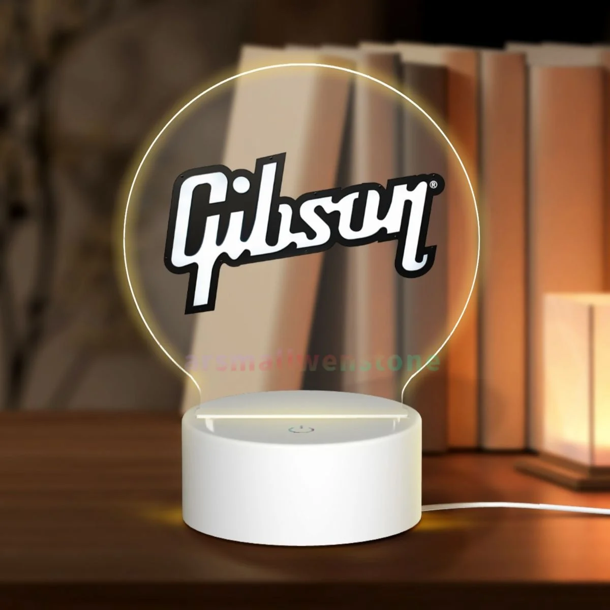 OOworld Gibson Acrylic Photo Lamp Photo LED Night Light,Photo Frame,Gift for Couple, Anniversary Gift,Art Decoration