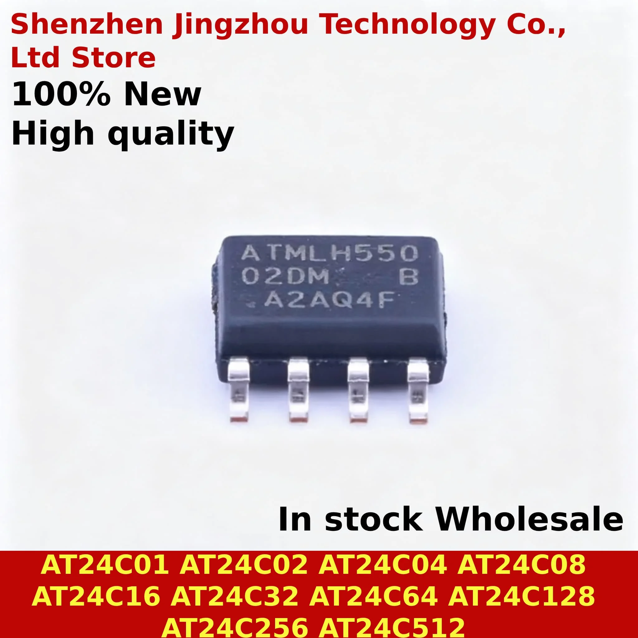 (10/150PCS) 100% New AT24C01 AT24C02 AT24C04 AT24C08 AT24C16 AT24C32 AT24C64 AT24C128 AT24C256 AT24C512 SOP-8