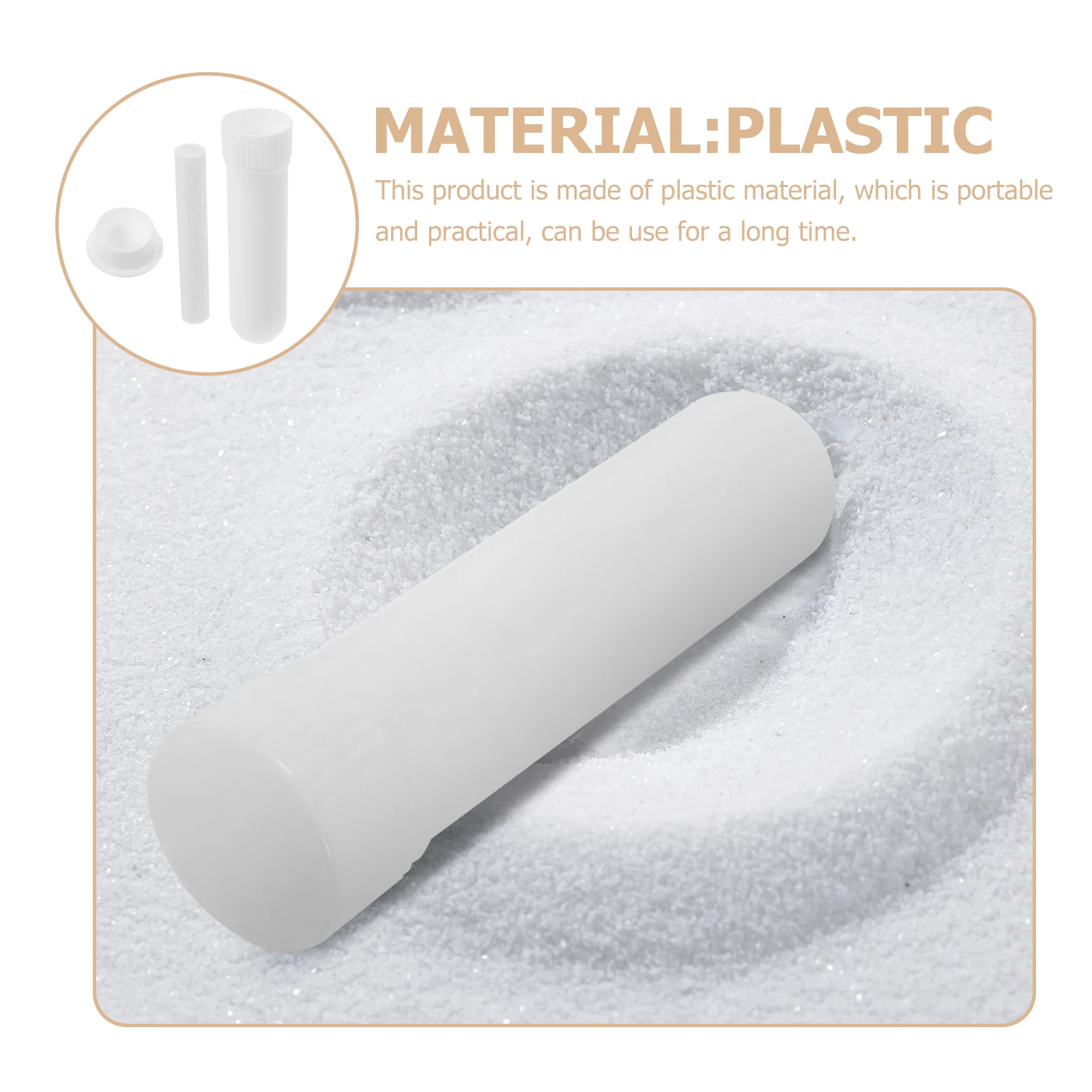 

10Pcs Essential Oil Tubes Portable Nose Easy to Store and Carry Long Lasting Tube