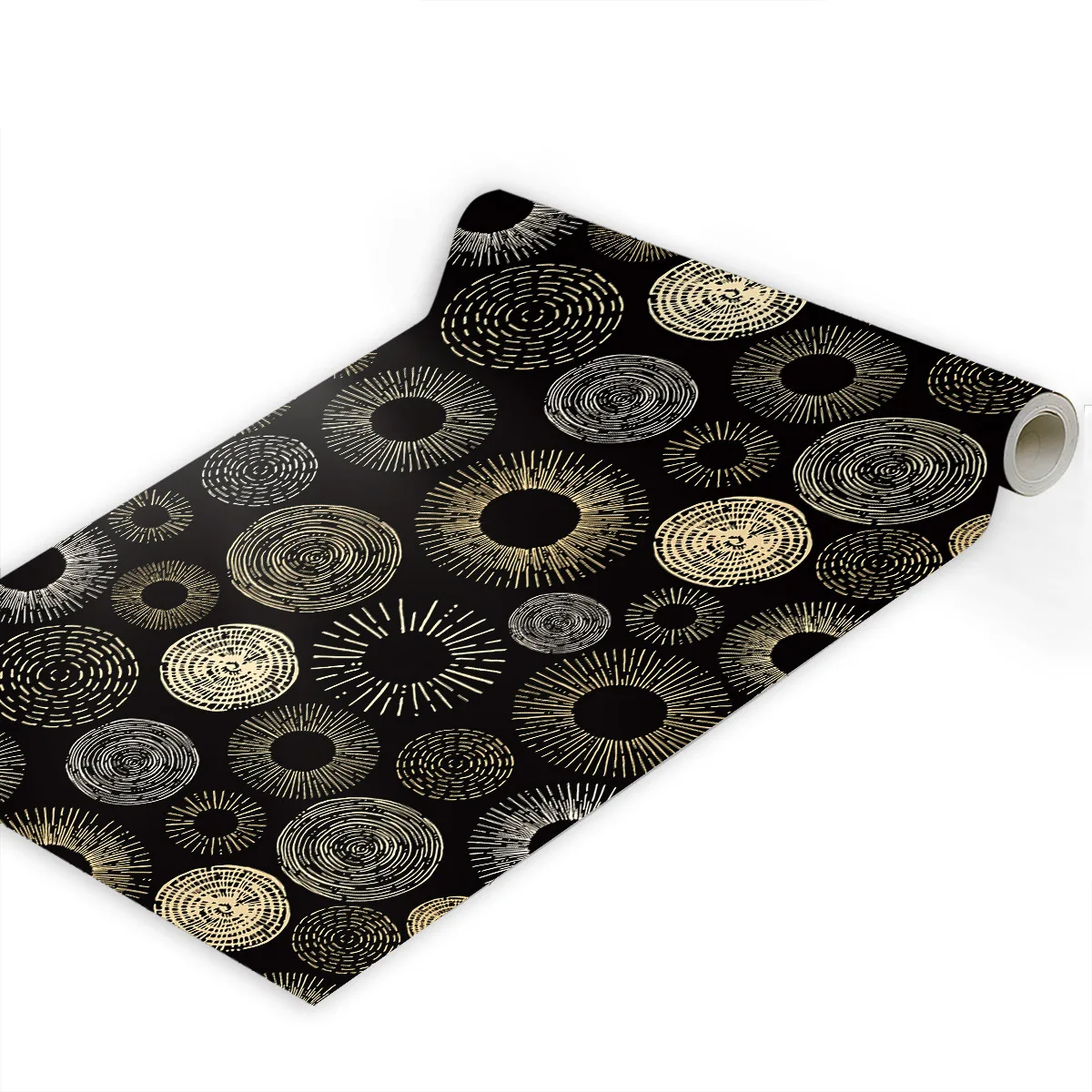 

Черные геометрические обои с кожурой и наклейкой, съемные обои в стиле ар-деко в стиле бохо для спальни, ванной комнаты, акцентные стены, шкафы