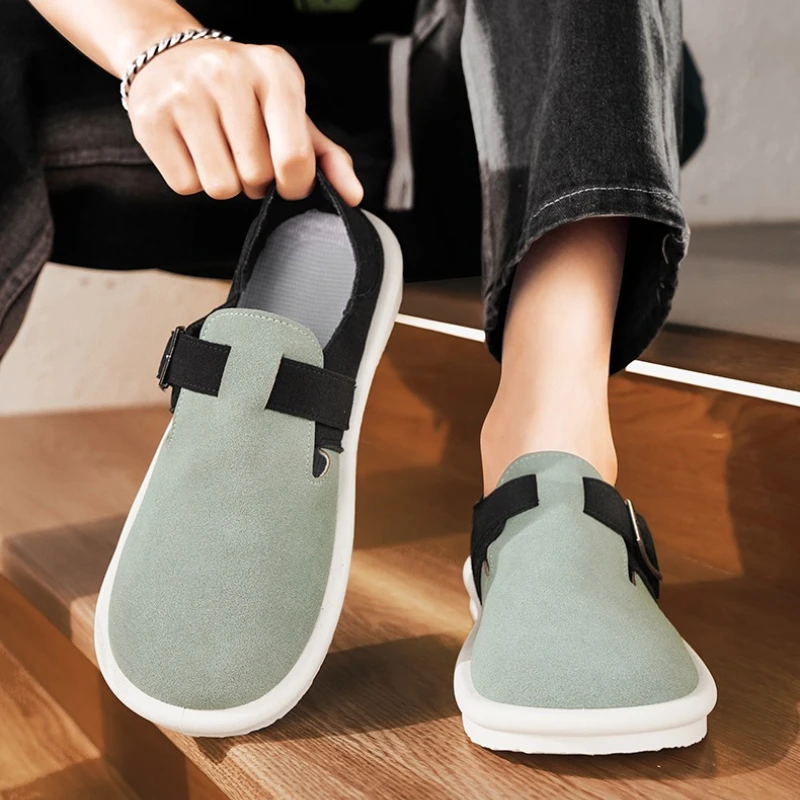 

Весенне-летние легкие модные мужские повседневные прогулочные туфли большого размера на плоском каблуке с неглубоким носком