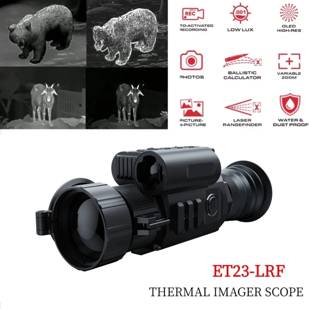 Thermal Imaging Monocular Ballistic Calculator Rangefinder 384*288 NETD 25mk Hunting Optics Digital Camera VS PARD SA32