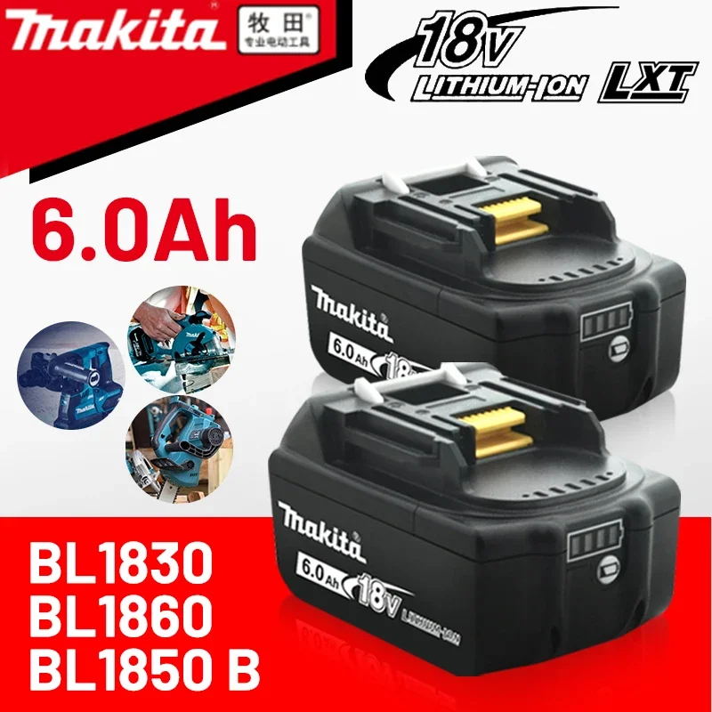 

Makita battery, rechargeable 18V6.0Ah lithium battery, Makita 18V BL1840, BL1830, BL1850, BL1850B original Makita tool battery