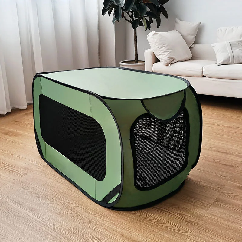 Collapsible Dog Cage Oxford Cloth Pet Carrier Outdoor Cat Tent Dog Carrier Dog Car Seat Pet Car Accessories Waterproof Pet Cage