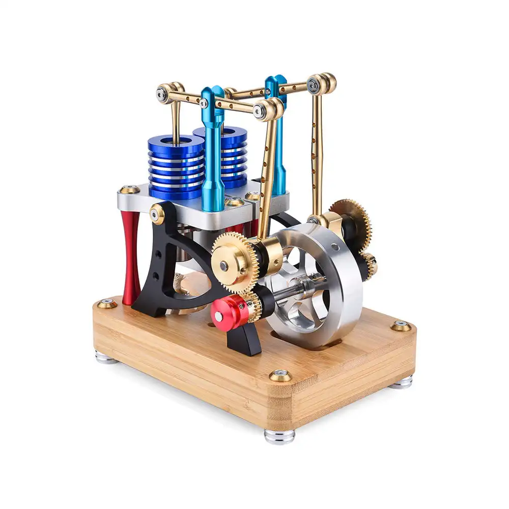 

Air energy single-cylinder physical alloy engine can start Hot Air Stirling Engine External Combustion Engine Model