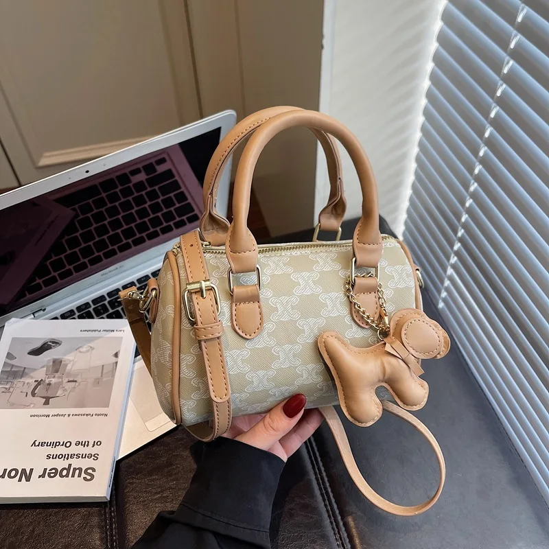 

2025 Printed Pillow Bag Color Block Shoulder Purse for Women Luxe Top Handle Tote Fashion Crossbody Bag Chic Day-to-Night Bag