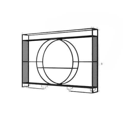

Creative wine display stand, Nordic wrought iron, wall rack, wall decorative metal